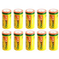 10x OmniCel ER26500HD 3.6V Size C Lithium Battery For Asset Tracking, Theft Prevention, Intrusion Sensors, Invisible Fencing, Carbon Monoxide Detectors, External Defibrillators, Mobile Workstations