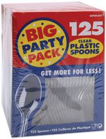 Clear Economy Spoons 125/P