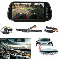 iMeshbean 7 Inch TFT LCD Widescreen Rearview Monitor + 2.4G Wireless Car Reverse Rear View Backup Camera Parking Assistance System, Waterproof, Night Vision