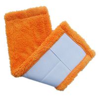 BESTOMZ Mop Head Replacement Mop Refill Mop Head Covers Coral Velvet Mop Pad (Orange)