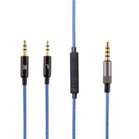 LANMU Replacement Cable For Sol Republic Master Tracks HD/Tracks HD2/Sol Republic V8/Sol Republic V10/Sol Republic 12/Sol Republic X3 Remote volume and  Microphone Cable , Blue
