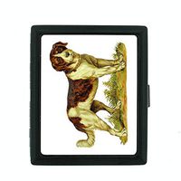 Perfection In Style Metal Cigarette Case Vintage Dog Design 005