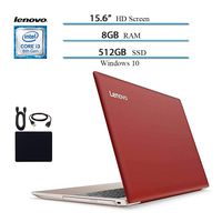 Newest Lenovo. Premium Ideapad 330 15.6 in HD Laptops Computer Notebook, Intel Core i3-8130U (Beat i5-7200U), 8GB RAM, 512GB SSD, Intel UHD 620, Windows 10, Red Rose Gold W/ Masdrow Accessories