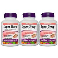 Webber Naturals Super Sleep Melatonin Plus L-Theanine & 5-HTP, 90 soft-melt tablets (3)