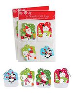 Pack of 32 Christmas Novelty Gift Tags w/Googly Eyes 4 Different Designs - Juvenile