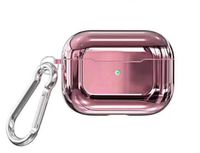 AirPods Pro Case,Lozeguyc Electroplating TPU Soft Shock Resistant Durable Case Shockproof Cover Skin for Apple AirPods Pro Charging Case [Front LED Visible] [Support Wireless Charging]-Rose Gold