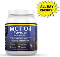SOVA Keto Series MCT Oil Powder All Day Natural Energy and Increased Metabolism, Paleo and Ketogenic Friendly, Dissolves Easily in Coffee, Shakes, and Smoothies, 60 Servings, Unflavored