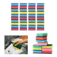 40 Sponge Scouring Pads Kitchen Dishes Cleaner Scour Scrub Cleanning Wholesale