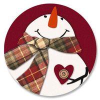 Snowman Heart Envelope Seals- Set of 72 Holoiday Envelope Stickers