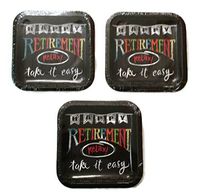 Retirement Chalk 7" Plates (24)