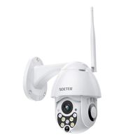 SDETER Outdoor PTZ WiFi Security Camera, 1080P Pan Tilt Zoom 4.1X Surveillance CCTV IP Weatherproof Camera with Two Way Audio Night Vision Motion Detection