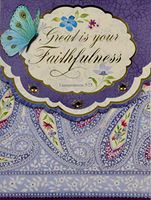 Punch Studio 70292 Butterfly Paisley Embellished Mini Notepad with Scripture Lamentations 3:23