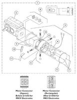 Invacare Corporation 1109167 Motor/Gearbox Assembly, RWD=R MWD=L