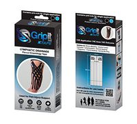 Gripit - Pre-Cut Kinesiology Tape - Lymphatic Drainage (Black & Blue)