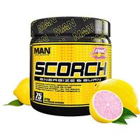 Man Sports Scorch - Fat Burning Powder for Men and Women - Hunger Suppressant - Weight Loss Supplement - 375 Grams, 75 Servings - Pink Lemonade