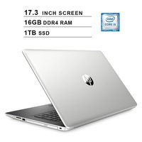 2019 HP Pavilion 17.3 Inch Touchscreen Laptop (Intel 4-Core i5-8265U up to 3.9GHz, 16GB DDR4 RAM, 1TB SSD, Intel UHD 620, WiFi, Bluetooth, DVD, Windows 10, Silver) (Renewed)