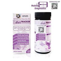 [Scan & Read] Ketone Test Strips with Mobile App Reader Ux-1K for Ketosis from Spark Diagnostics – Scan & Read Mobile App to Measure Ketones & Track Macros with Keto Diet App for iPhone