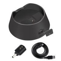 Meijunter USB Charging Dock Cradle Charger Adapter Battery Base Station External Battery Power Bank w/Wireless Magnetic Power Connector for Amazon Echo Bluetooth Speaker(Black)