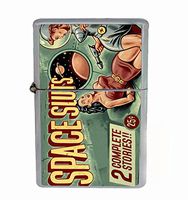 Customized Collectables Space Slu7s Retro Funny Sci Fi Flip Top Oil Cigarette Lighter