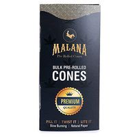 Malana Pre Rolled Cones - King Size 800 Count (Natural Brown Paper) 109/26