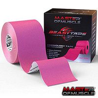 Kinesiology Tape - Ebook for Latest Strapping, Taping Applications - Therapeutic Sports Tape - Knee Shoulder Elbow Ankle Neck, Superior Waterproof & Adhesion - Latex Free FDA & CE Approved (Hot Pink)