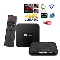 APTC TX3 Mini 1080p 4K 3D Quad Core Android 7.1 Amlogic S905W Wifi 16GB Smart Media TV Box+Touchpad Wireless Keyboard Remote