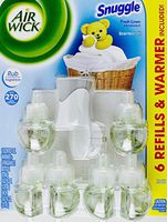 Air Wick Snuggle Fresh Linen, 6 Scented Oil Refills & Warmer