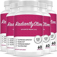 Radiantly Slim Pills for WeightLoss - Advanced Weigh Loss Supplement - Quicker Fat Burn - Carb Blocker (5 Month Supply)