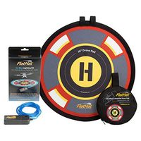 16" (40cm) FlatHat Collapsible Drone Landing Pad + Ice Blue Lighting Kit