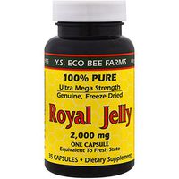 YS Organics Ultra Mega-Strength Royal Jelly, 2000mg, 35 Caps - 3 Pack