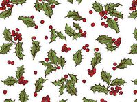 Holly Berry TOSS Design Print Gift Grade Tissue Paper Sheets - 20” x 30” Package Amount (24)