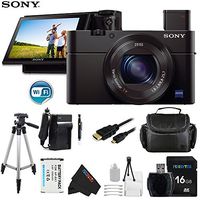 Sony DSC-RX100 Mark III Cyber-Shot Digital Still Camera + Pixi-Basic Accessory Bundle
