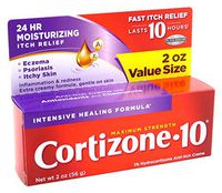 Cortizone-10 Creme Intensive Healing Formula 2 oz (Pack of 6)