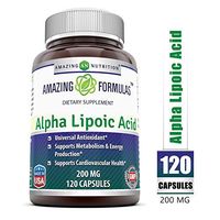 Amazing Formulas Alpha Lipoic Acid * 200mg 120 Capsules Per Bottle * Pure ALA Capsules - Ideal Formulas Supplement for Healthy Weight Management, Athletic Performance & More