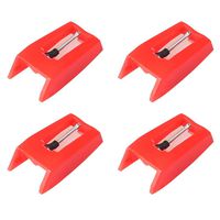 SUMAJU 4 Pieces Record Player Needles, Universal Replacement Stylus Needles DJ Turntable Cartridges Replacement Stylus Needles for Vinyl Record Player