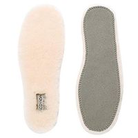 Natural Sheepskin Insoles Men's & Women's – Acdyion Super Warm Cozy & Fluffy Premium Thick Wool Fur Fleece Insoles for All Shoes (Natural, Women US Size 5-5.5)