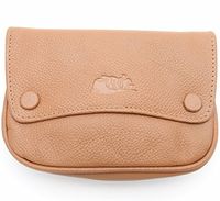 Pipe Tobacco Leather Pouch - Authentic Full Grade Cow Leather - Tan