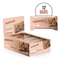 Chocolate Chip Cookie Dough Keto Bars (12-Count) | Delicious Soft & Chewy Chocolate Keto Snacks | Brain Boosting C8 MCTs | 17g Healthy Fats | 4g Net-Carbs | 2g Sugar | Ketogenic | Low-Carb | Diabetic