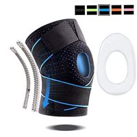 Professional Knee Brace Compression Sleeve - Adjustable Non-Slip Knee Braces for Men Women with Side Stabilizers & Gel Pad, Best Knee Support for Meniscus Tear, Arthritis, Pain Relief, Injury Recovery