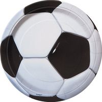 Soccer Party Paper Cake Plates, 8ct