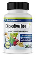 Core Health Digestive Health 60 Count - Digestive Enzymes, 15 Strains of Probiotics and Prebiotics, Herbs