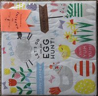 Meri Meri Funny Bunnies Easter Napkins - 2 Packs of 20 - 13" x 13" (40 Napkins Total)