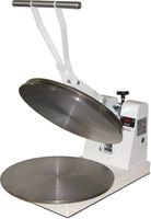 DoughXpress DM-18 White Powder-Coated Manual Dough Press with 18" Platens, 120V, 18" Width x 17-7/8" Height x 28-1/4" Depth