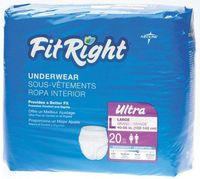 MEDLINE FIT23505 FIT23505Z FitRight Ultra Protective Underwear (Pack of 20)