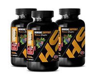 Heart Health Pills - Immune Support Formula - Natural Herbs and Vitamins - Extreme ANTIOXIDANTS - Turmeric in Bulk - 3 Bottle (180 Capsules)