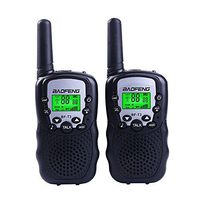 BaoFeng BF-T3 Kids' Walkie Talkies 22 Channel Children's Two-Way Radio FRS/GMRS UHF Long Range (1 pair)-Black
