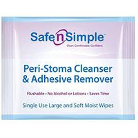 Safe N Simple Peri Stoma Adhesive Remover Wipes-Wipes-50/Pack