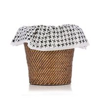 Black Tattersol 100 Bag Wholesale Bulk Pack of designerliners Plastic Waste Basket Trash Bags - Attractive Home Decor - for Den, Bedroom, Kitchen, Home Office, Bathroom - 7-10 Gallons - 24 x 24