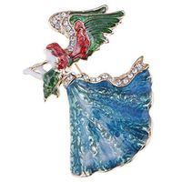 Snowflake Elk Deer Rhinestone Christmas Tree Brooch Pin Xmas Holiday Corsag Daily Popular Fashion Aesthetic Jewelry Girls Jewerly Design Style | Item - Angel