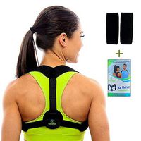 Posture Corrector for Women & Men by TerraRoc | Adjustable Upper Back Brace for Clavicle Support | Reduce Slouching & Hunching | Pain Relief from Neck, Back & Shoulder | FDA Approved (Small - Large)